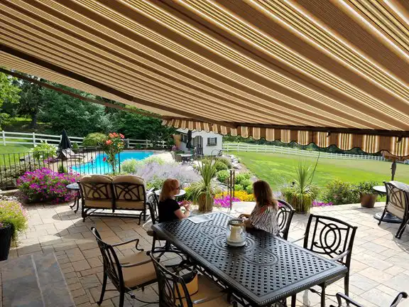 retractable awning at home