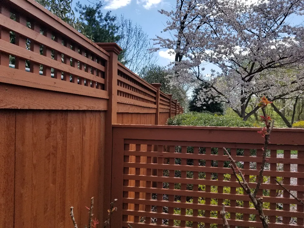 dark-stained-wooden-fence-glenside-pennsylvania